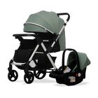 CARRIOLA CON PORTABEBE UNYOTONS K8 VERDE REVERSIBLE