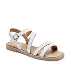 Yondeer sandalia piso para mujer blanco cod 140860-E