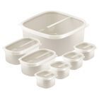 Juego De Toppers Tramontina 25499309 Con Tapas Transparentes 7 Piezas Gris Blanco End