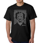 Camiseta Word Art Para Hombre - Edgar Allan Poe &middot; The Raven - Negro