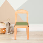 Silla Redondeada de Madera para Ni&ntilde;os | Estilo N&oacute;rdico - Verde