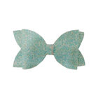 Broche Con Mo&ntilde;o Para Cabello Glitter Dots Celeste