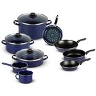 Bater&iacute;a De Cocinas Ekco Vasconia Bat Esma 12a 28855 Acero Esmaltado 12 Piezas Azul Ort