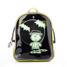 Mochila Mini Backpack Charlie Brown Tinieblas Negro Transparente Snoopy