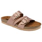 Moramora Sandalia para mujer dorado rosa