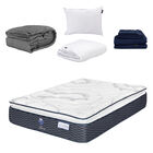 Colch&oacute;n Matrimonial Dover + Almohada One + Protector Cloud + 1 juego de S&aacute;banas Softy + Edred&oacute;n Homy