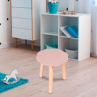 Banquito de Madera para Ni&ntilde;os- Nube - Rosa