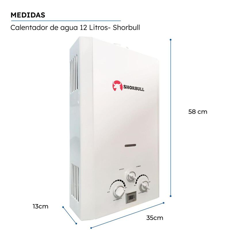 Calentador 12L Shorbull image number null