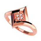 Anillo de Compromiso en Oro Rosa 14K con Circonia -  Talla:10.5/ FJ577-14R-CZ-105