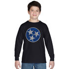 Camiseta De Manga Larga Word Art Para Ni&ntilde;o - Tristar de Tennessee - Negro