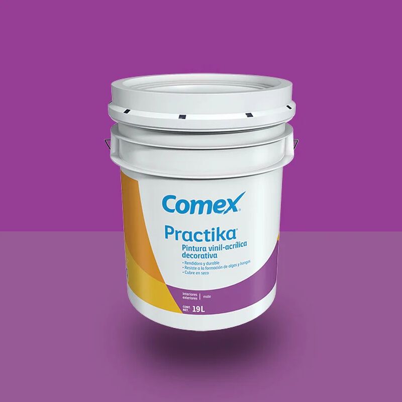 Pintura Practika Comex Cubeta 19 lts Vinil-Acri... image number null