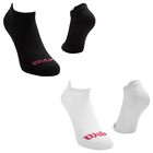 Wilson 10 Pares de Tines cortos para Ni&ntilde;a, Color Blanco y Negro con Piqu&eacute; Logo Rosa ,Talla Chica, Sin felpa