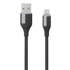 Steren Cable Usb A Lightning De 1 M 30 W Color Negro Usb-s41ne