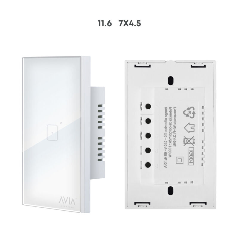 Pack 2 piezas Apagador De Pared Touch De Un Mód... image number null