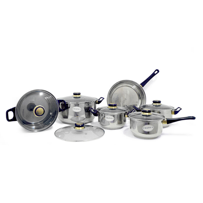 Batería De Cocina 12 Piezas Acero Inoxidable - ... image number null