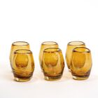 Mezcaleros Set de 6 Mezcaleros de Vidrio Soplado &Aacute;mbar Marea Baja