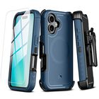 Funda Case Mybat Maverick Mag Clip Para Iphone 16 - Azul Con Mica
