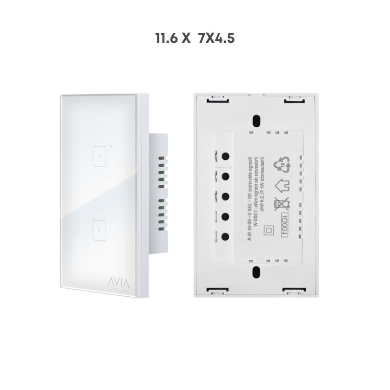 Pack 5 piezas Apagador De Pared Touch De Dos Mó... image number null