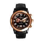 Reloj Nivada MoonMaster Cab Pav/Piel Chrono Neg Ar&aacute;bigo