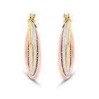 Arracadas De Oro Florentino 14k | Bizzarro