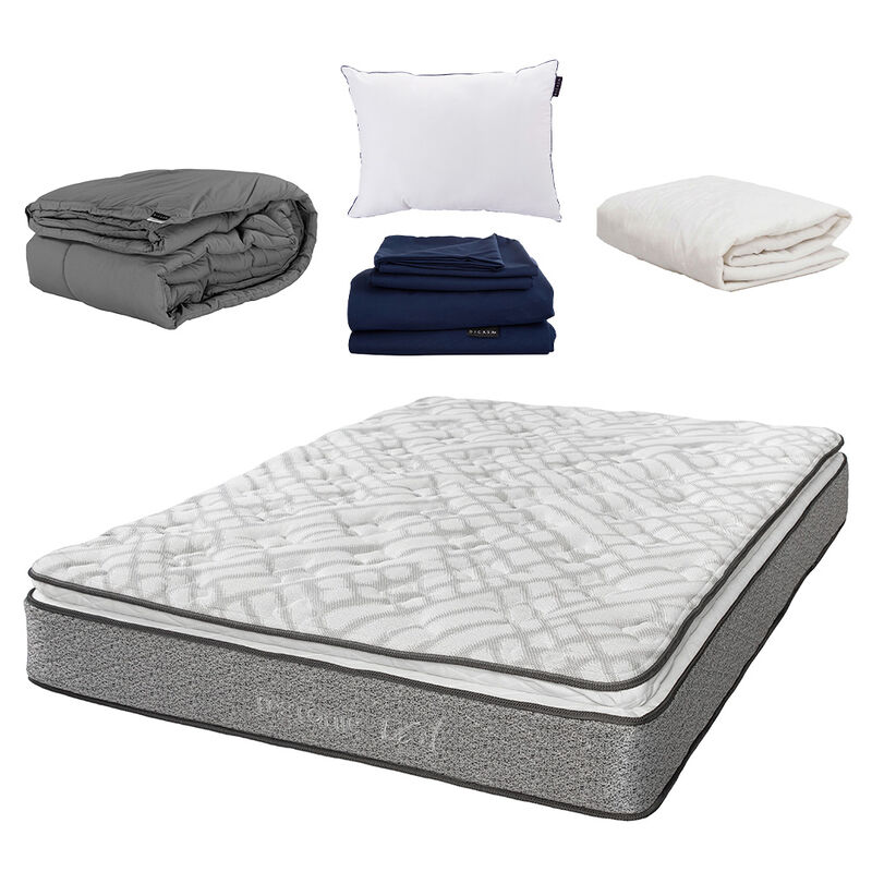 Colchón King Size Restonic Vail+Sábanas Softy+P... image number null