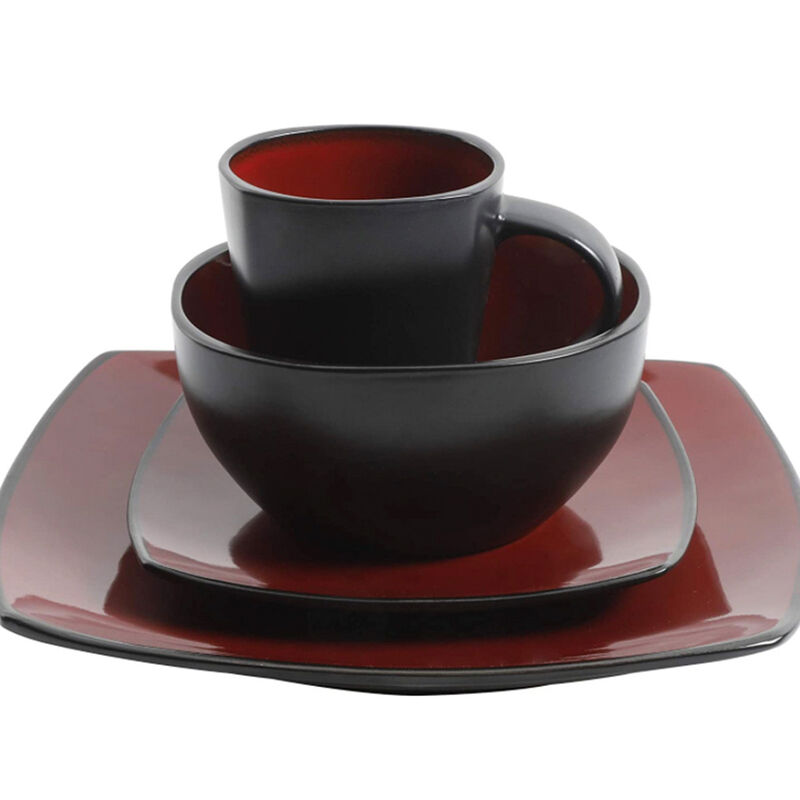 Vajilla Moderna Rojo/Negro para 8 Personas 32pz... image number null