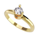 Anillo de Compromiso de 14K con Diamante de Laboratorio 0.20 CT F VS1 Talla 5.5 ORO AMARILLO 14K&ndash; / FJ833-20-14Y-LG-55