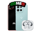 Combo Motorola Moto G15 4+512gb Celeste + Aud&iacute;fonos 213 de Regalo + Celular Maxon Mx4 Negro 32gb