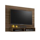 Mueble Para Tv De Hasta 49 Pulgadas Panel Flotante C/repisa 52130 Nogal