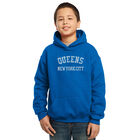 Sudadera Con Capucha Word Art Para Ni&ntilde;o - Barrios Populares En Queens, Ny - Azul Rey